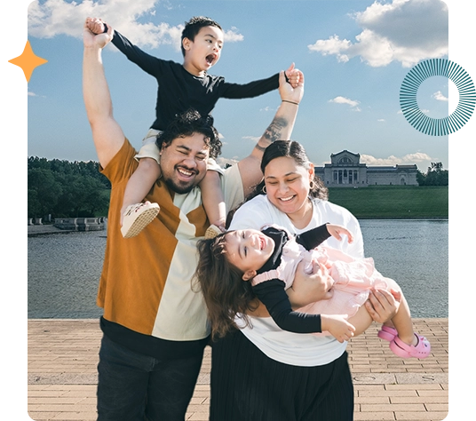 Family at Art Hill