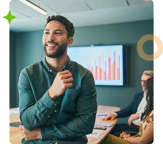 Business man in conference room