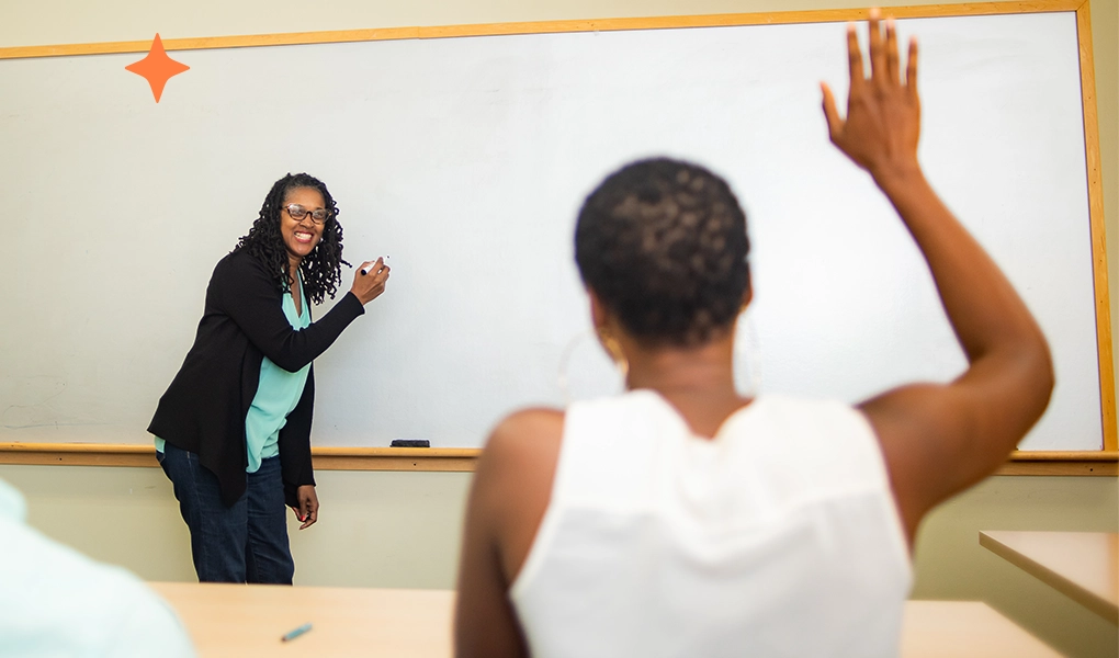 A classroom setting