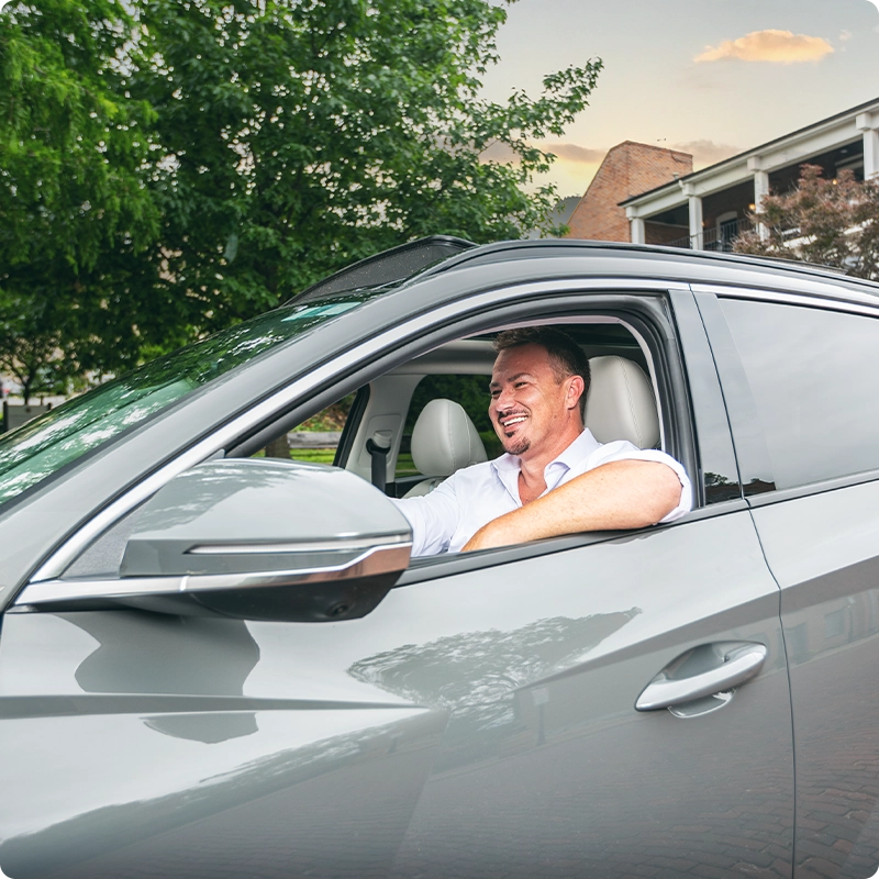 Member driving SUV in St. Charles, MO