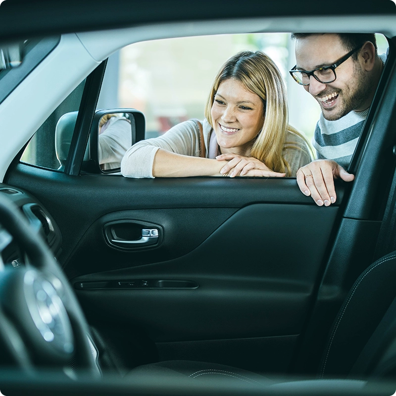 Buyer shopping for new car