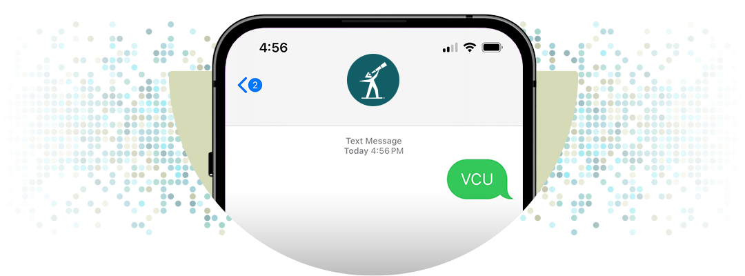 A mobile phone with messages up to opt into texts