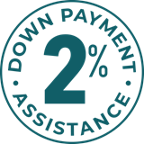 2% Down payment assistance icon